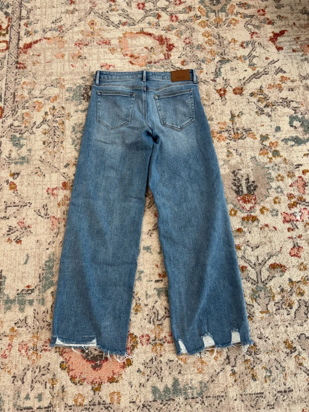 Cropped Light Blue Straight-Leg Jeans for Women